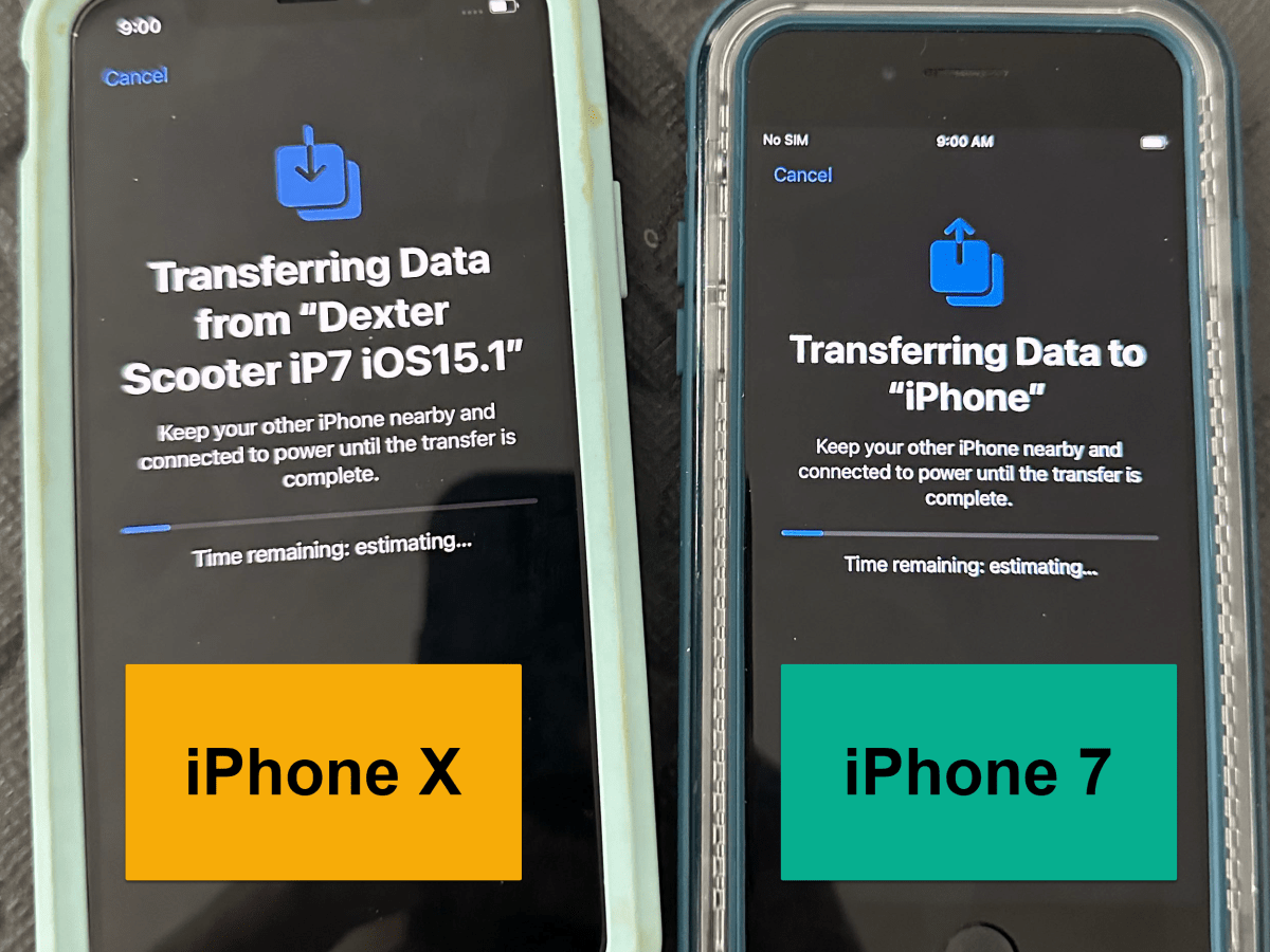 Device Set-up – Transferring data to new iPhone & Effects to&nbsp;Photos.sqlite